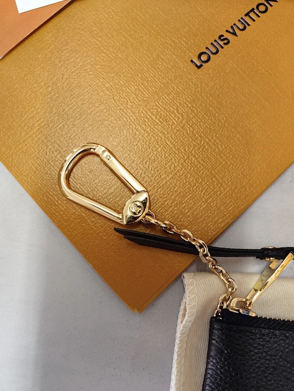 Louis Vuitton Black Monogram Key Pouch